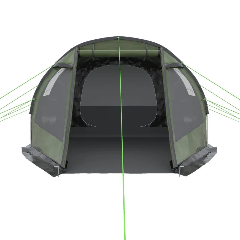 Tente de camping Nancy's Agadao - Tente de camping - 3 à 4 personnes - Vert - ± 475 x 265 x 170 cm