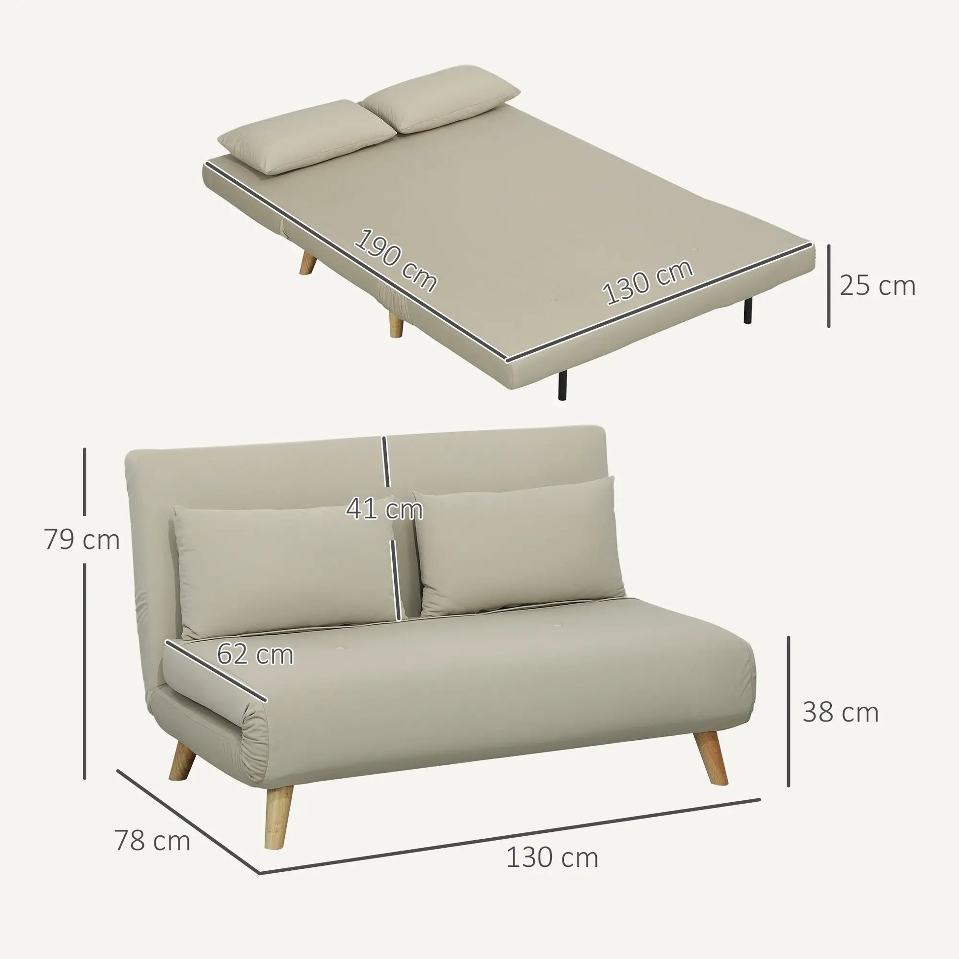 Nancy's Crissolo Slaapbank - Zitbank - Logeerbank - Beige - Fluweel