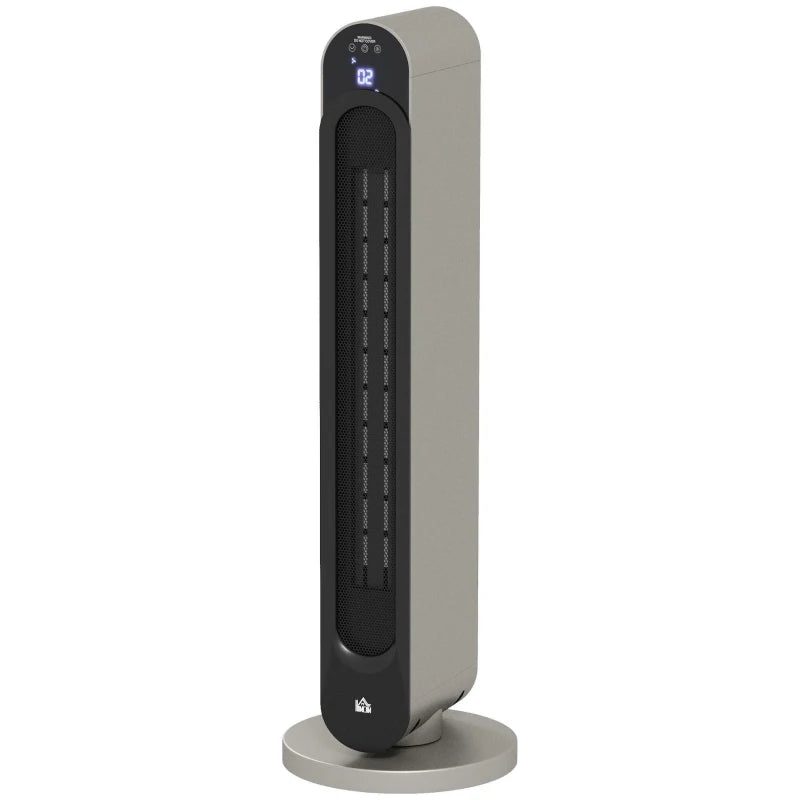 Nancy's Mulazzo Kachel - Keramische Verwarming - Mobiele Kachel - LED-Display - Zilver