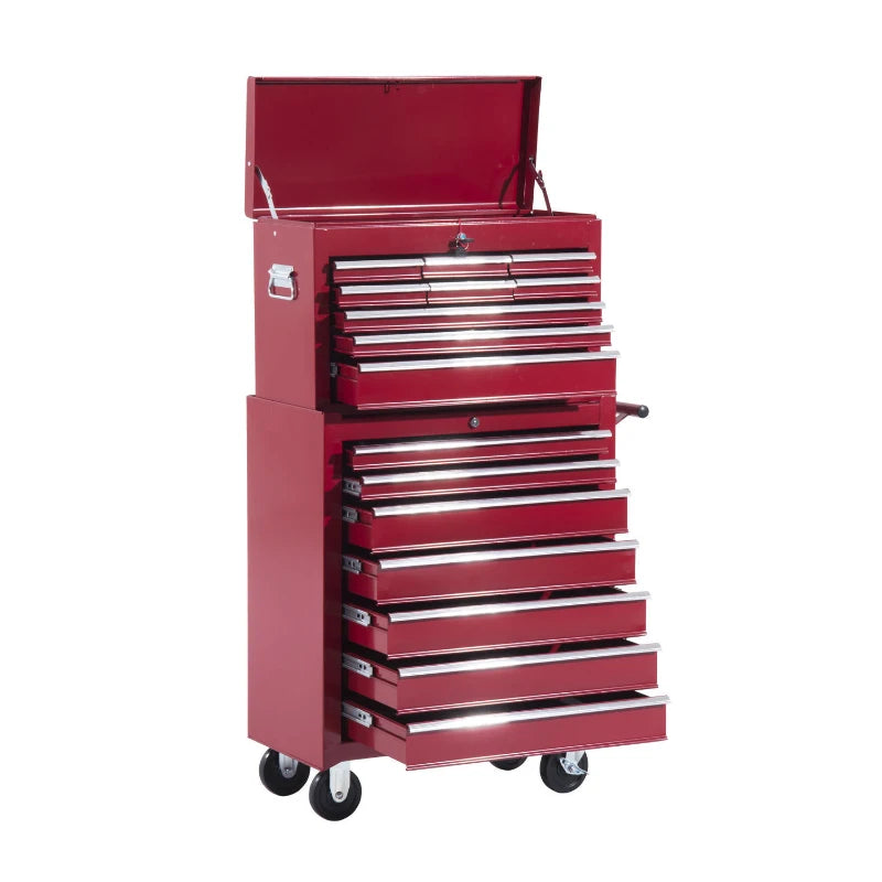 Nancy's Narcao Werkplaatswagen - Gereedschapswagen - Gereedschapskist - Rood - Staal - ± 60 x 35 x 115 cm