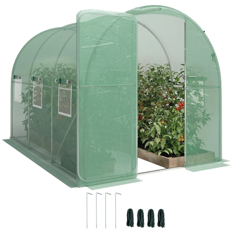 Nancy's Pizzoli Polytunnel - Kweekkas - Plantenkas - Tuinkas- Groen - 300 x 200 x 200 cm