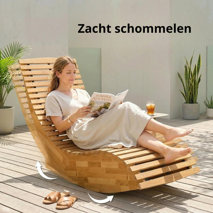 Nancy's Sardara Ligbed - Loungebed - Ergonomisch - Opvouwbaar - Acaciahout