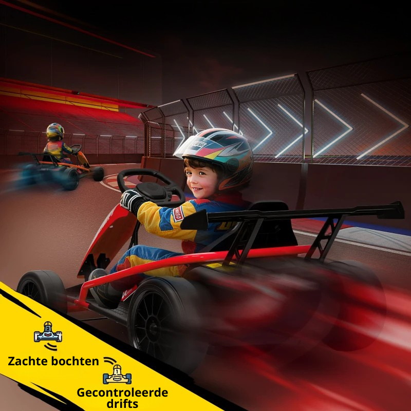 Nancy's Peveragno Elektrische auto voor kinderen - Elektrische skelter - Kinderauto - Elektrische kart - 6-13 km/u - Rood