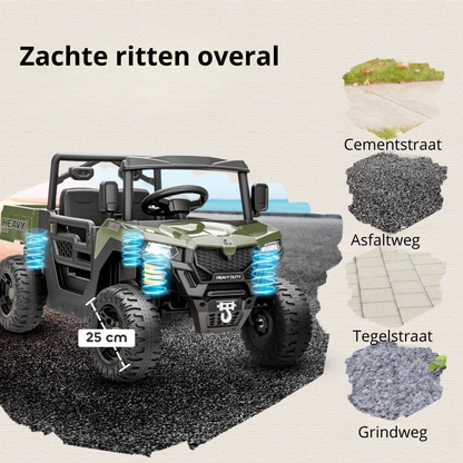 Nancy's Petricci Elektrische auto voor kinderen - Kinderauto - 1,8 km/u - 3,7 km/u - Groen