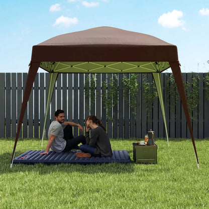 Nancy's Ganfei Partytent Overkapping - Paviljoendak - Koffie - 240 x 240 cm
