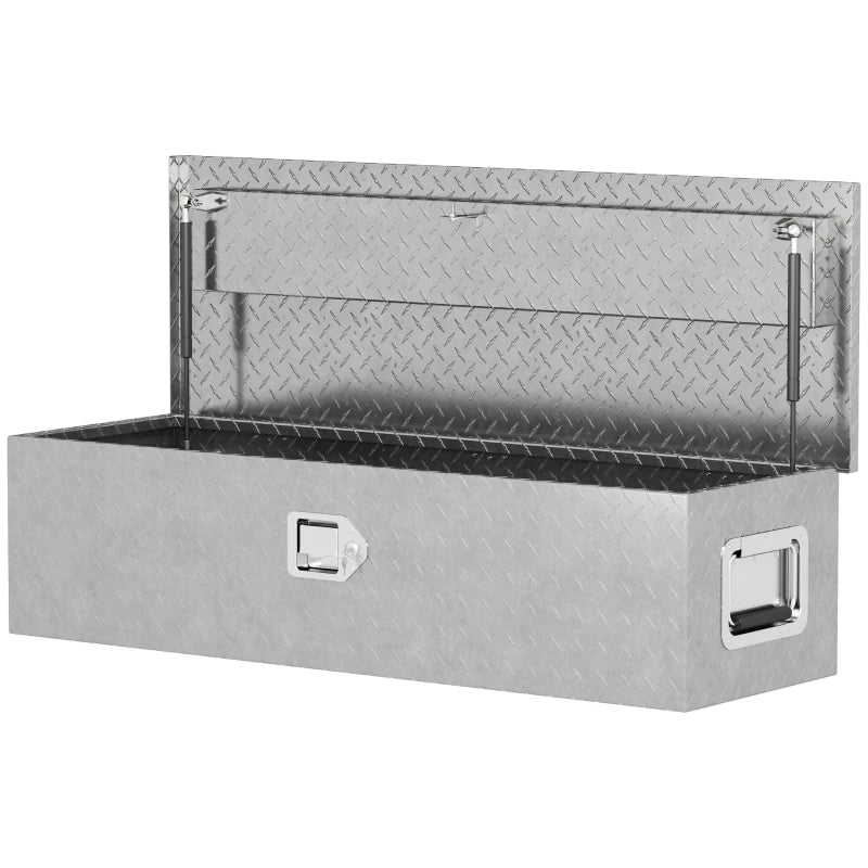Nancy's Nerola Gereedschapskist - Gereedschapskoffer - Opbergbox - Zilver - Aluminium - ± 100 x 35 x 25 cm