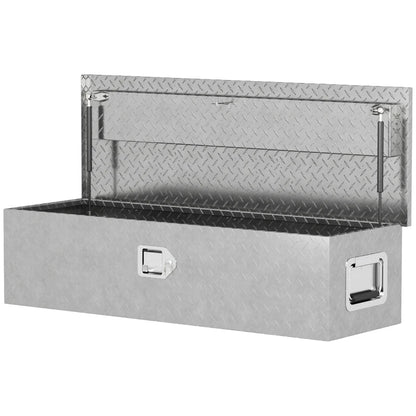 Nancy's Nerola Gereedschapskist - Gereedschapskoffer - Opbergbox - Zilver - Aluminium - ± 100 x 35 x 25 cm