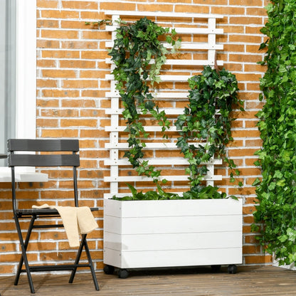 Nancy's Marbilla Plantenbak - Verhoogd Bloembed - Tuinbed - Bloembak - Dennenhout - ± 75 x 30 x 155 cm
