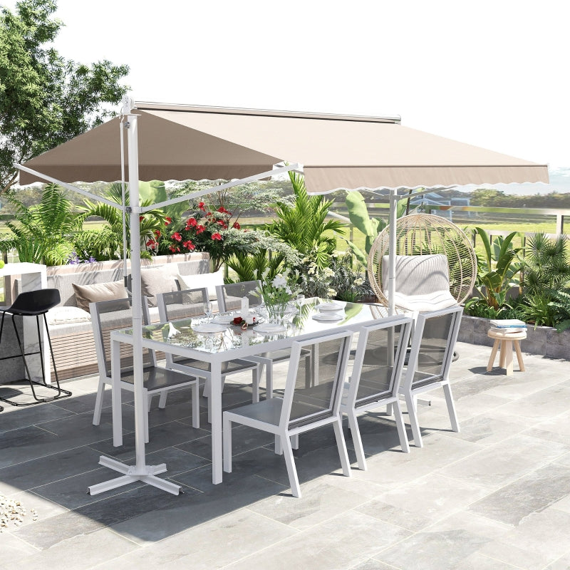 Auvent Nancy's Paddock Tui - Auvent de terrasse - Auvent autoportant - Beige - 300 x 300 cm