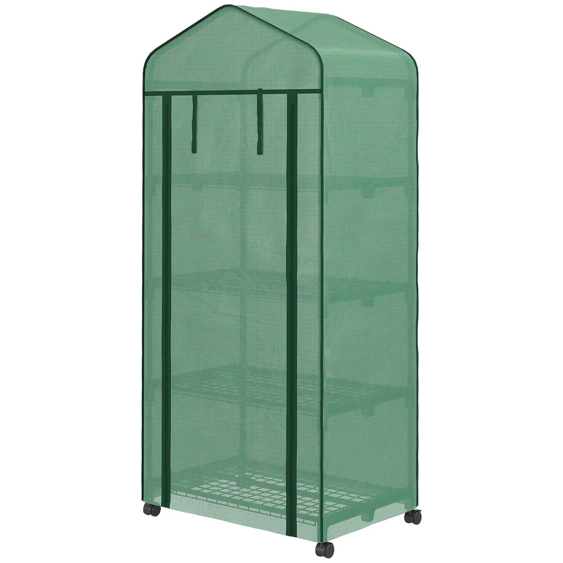 Nancy's Paredes Foliekas - Broeikas - Minikas - Plantenkas - Plantenrek - Groen - ± 70 x 50 x 165 cm