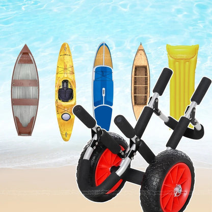 Nancy's Quarona Surfwagen - Kajakwagen - Bootwagen - Opvouwbaar - ± 65 x 55 x 40 cm