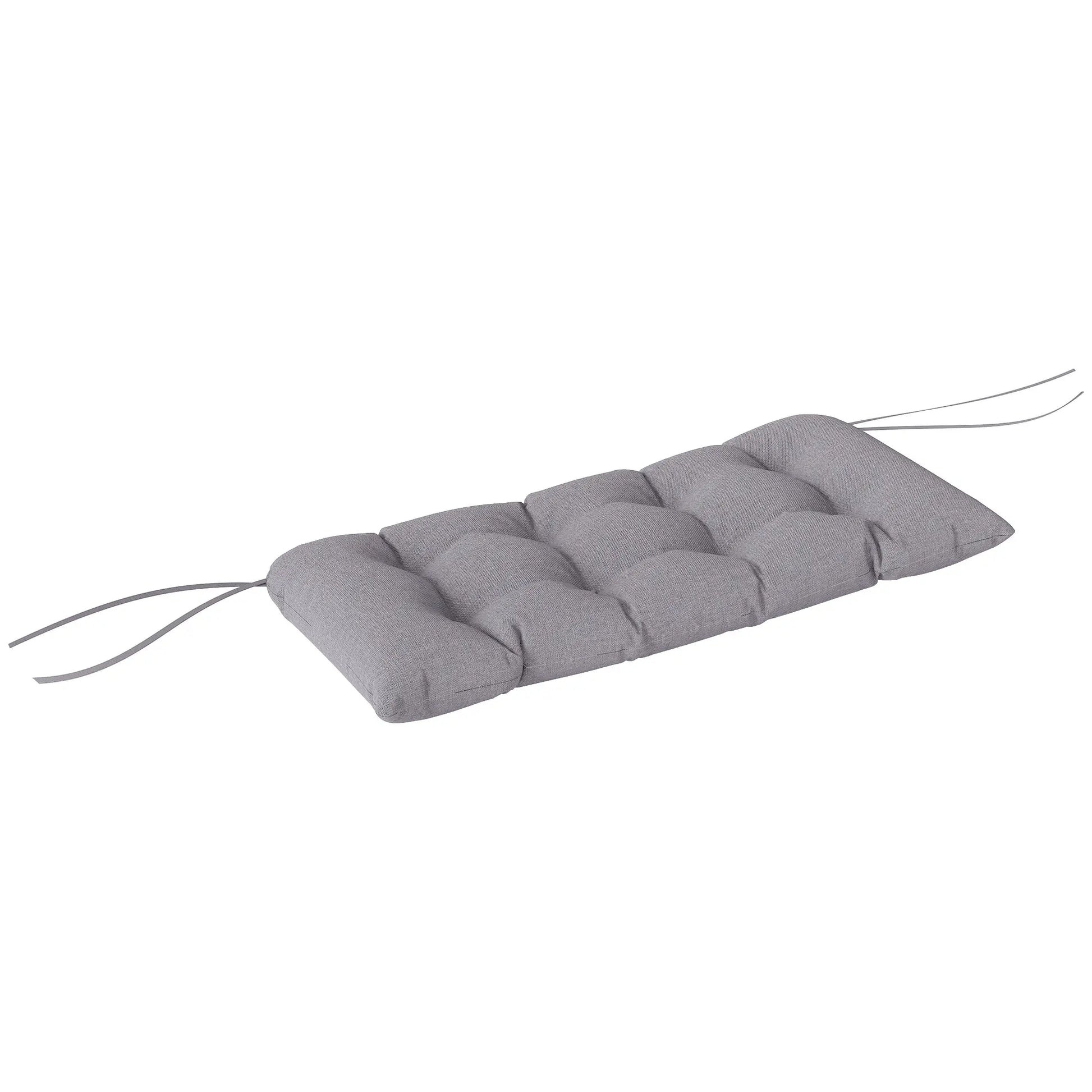 Nancy's Coseano Tuinkussen - Bankkussen - Zitbankkussen - Grijs - ± 105 x 45 x 12,5D cm