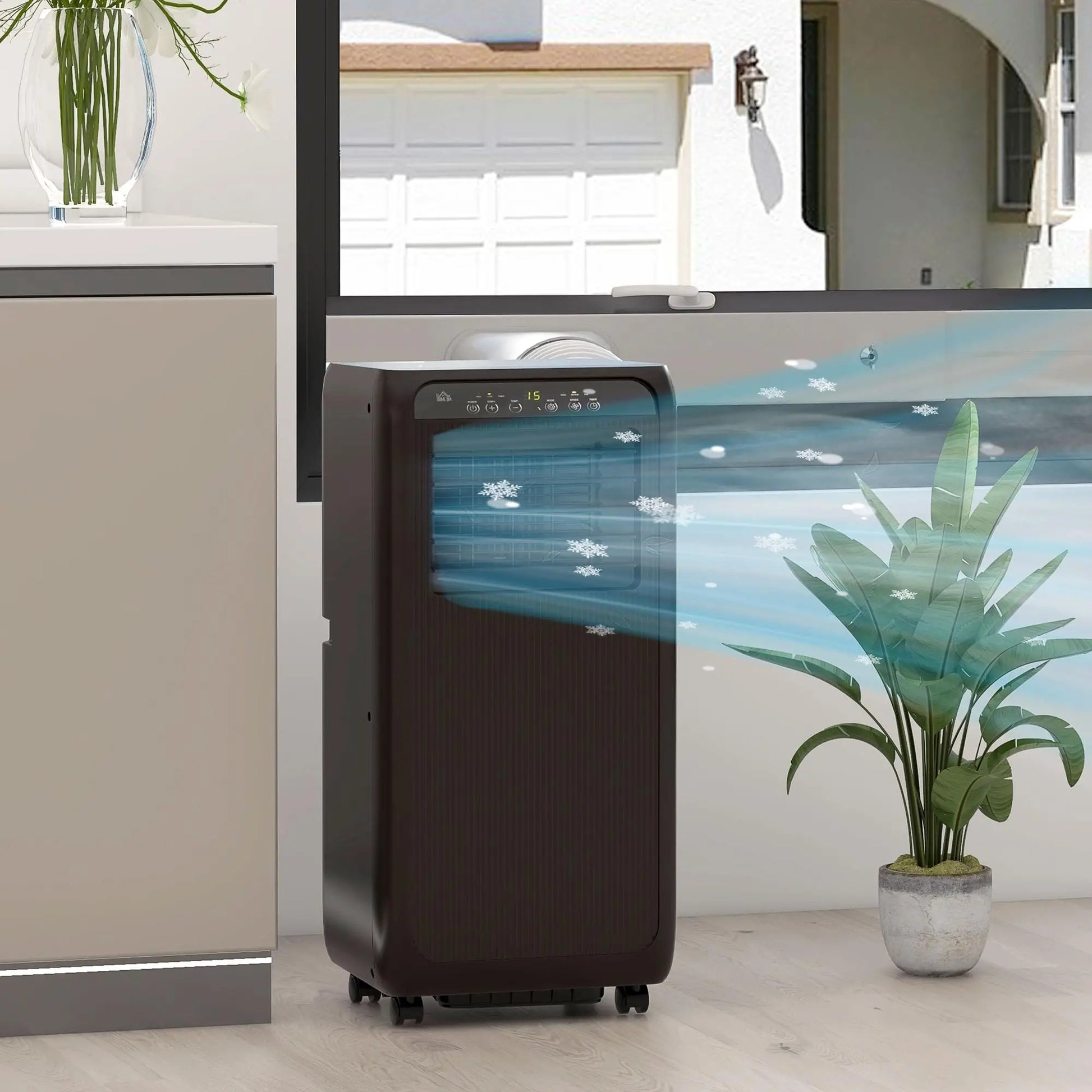 Nancy's Fumane Airconditioner - Airco - Ventilator - Ontvochtiger - Timer - Zwart