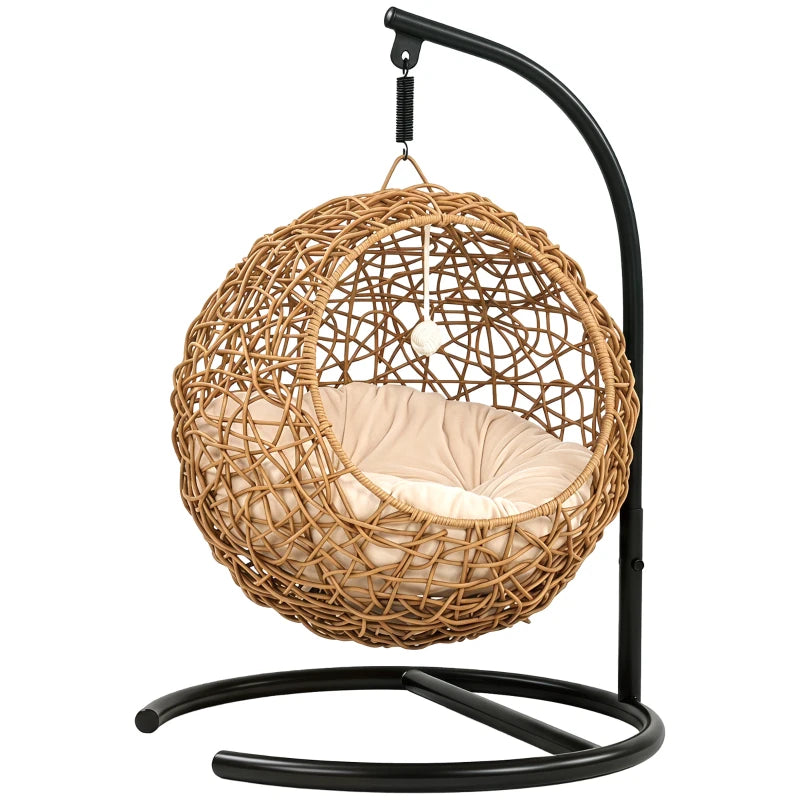 Nancy's Tarcento Kattenbed - Hangende Kattenmand - Rotan - ± 45 x 40 x 75 cm