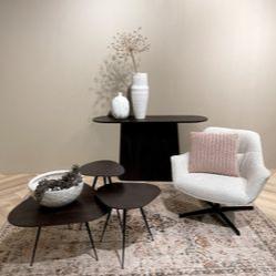 Livingfurn Daphne Sand Fauteuil pivotant