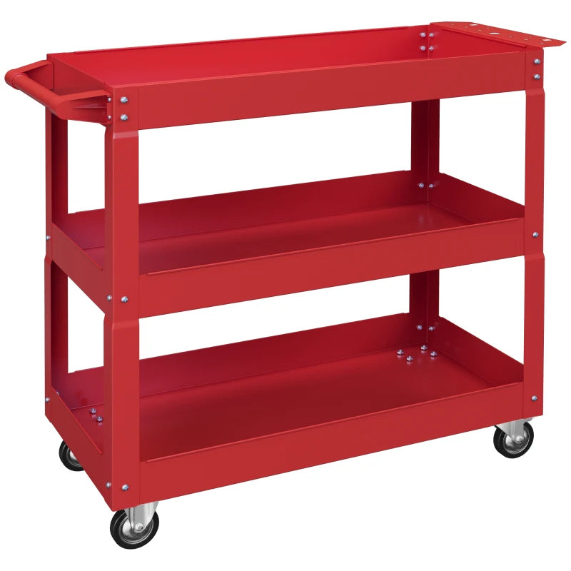 Nancy's Nalles Servicekar - Gereedschapswagen - Gereedschapskar - Rood - Staal - ± 85 x 35 x 75 cm
