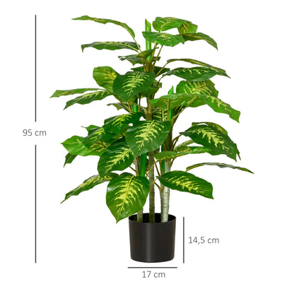 Nancy's Fiumaretta Kunstplant - Kunstboom - Groen - 95 cm hoog