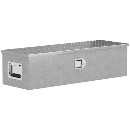 Nancy's Nerola Gereedschapskist - Gereedschapskoffer - Opbergbox - Zilver - Aluminium - ± 100 x 35 x 25 cm