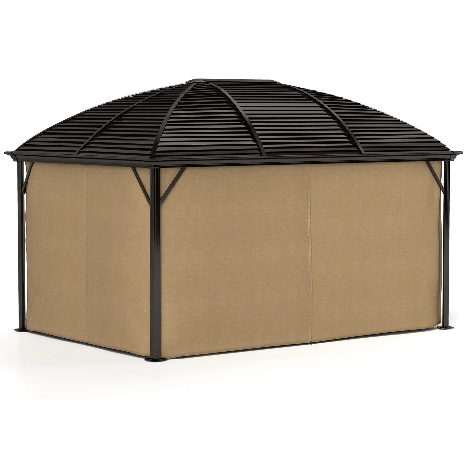 Nancy's Calatafimi Paviljoen - Tuinpaviljoen - Pergola - Terrasoverkapping - Bruin - ± 400 x 300 x 280 cm