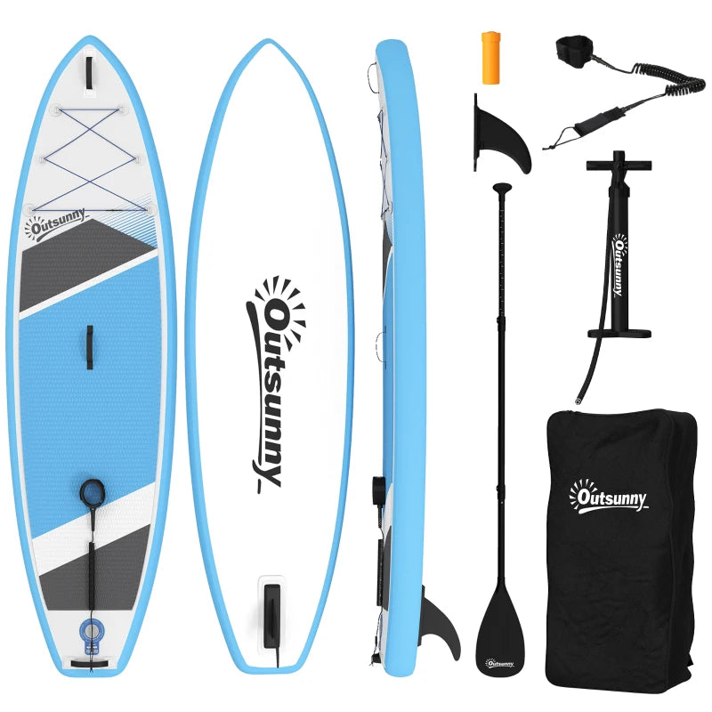 Nancy's Puntone Stand-Up Paddleboard - Kajak Board - Paddle Board - Blauw - ± 320 x 80 x 15 cm