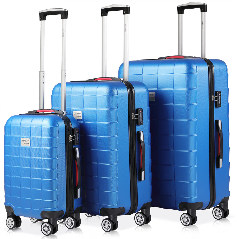 Ensemble de valises de voyage Nancy's Waikele - 3 pièces - Étui rigide - TSA - ABS