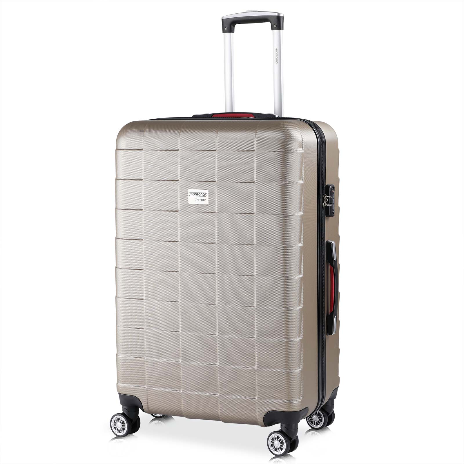 Nancy's Union Grove Suitcase - Travel suitcase - Hard case - Extra straps - Practical mesh pocket - With TSA combination lock - 76 x 51 x 30 cm