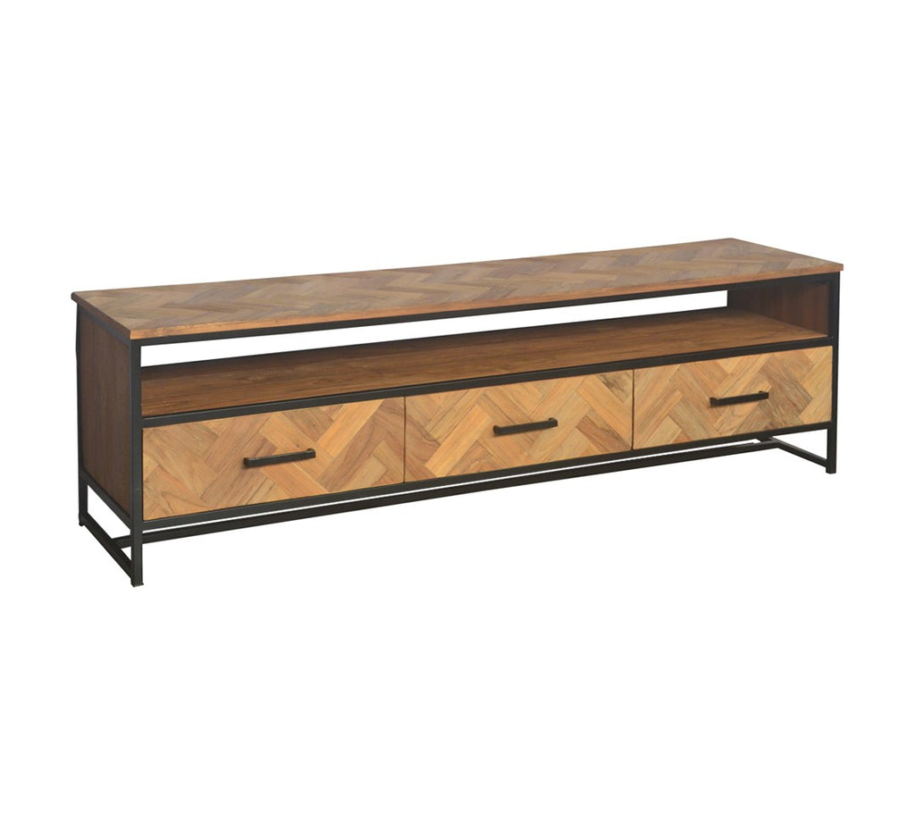 Nancy's Seroa TV Meubel - TV Kast - Televisie Kast - Teakhout - 45 x 180 x 50 cm