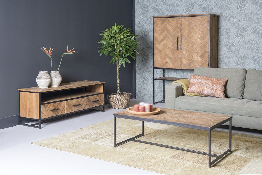 Nancy's Seroa TV Meubel - TV Kast - Televisie Kast - Teakhout - 45 x 180 x 50 cm