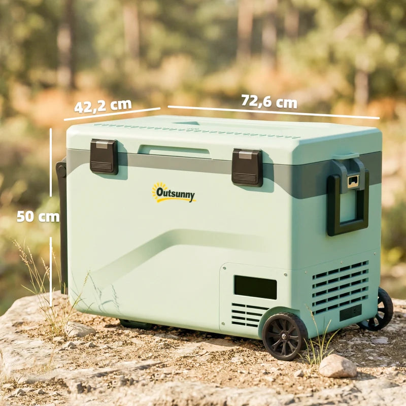 Nancy's Soverato Koelbox - Compressorkoeling - Koeler - Digitale Display - Bluetooth App - Groen / Zwart - 42,5 Liter