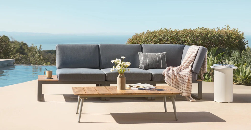 Nancy's Albufeira Hoek Loungeset - Tuinset - Lounge Set - Acacia - Antraciet