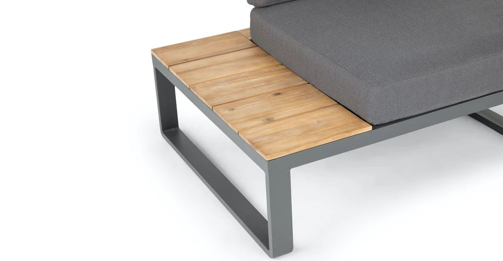 Nancy's Albufeira Hoek Loungeset - Tuinset - Lounge Set - Acacia - Antraciet