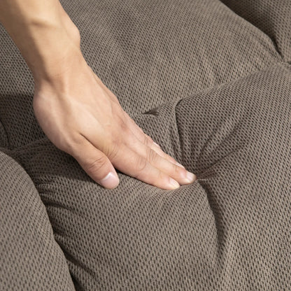 Nancy's Almofala Sta op stoel - Opsta stoel - Massagestoel - Relaxstoel - Lichtbruin - Fluweel
