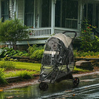 Nancy's Collepietro Reiswagen voor Huisdieren - Hondenbuggy - Kattenbuggy - Khaki