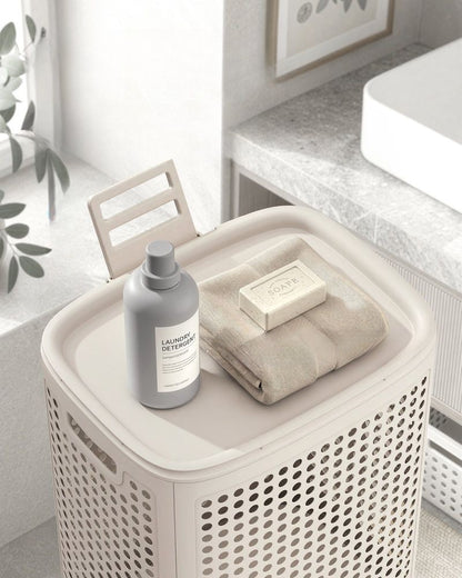 Nancy's Stresa Wasmand - Wasbox - Beige - 75 Liter