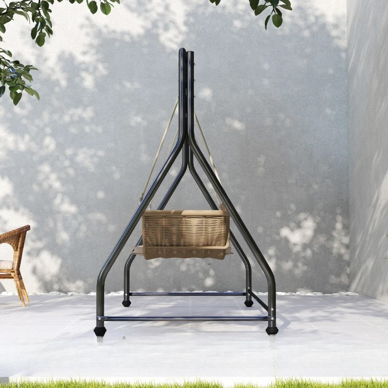 Nancy's Ronchi Schommelframe - Frame voor schommelbank - Zwart - Staal - ± 210 x 115 x 175 cm