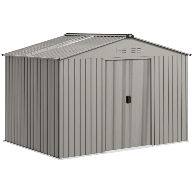 Nancy's Montaione Opbergschuur - Tuinhuisje - Schuur - Gereedschapsschuur - Grijs - Staal - ± 275 x 195 x 190 cm
