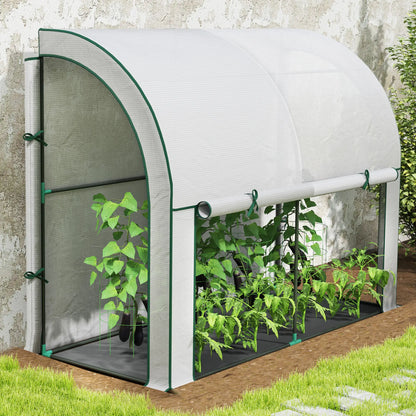 Nancy's Corval Muurkas - Tuinkas - Plantenkas - Kweekkas - Wit - ± 200 x 80 x 160 cm