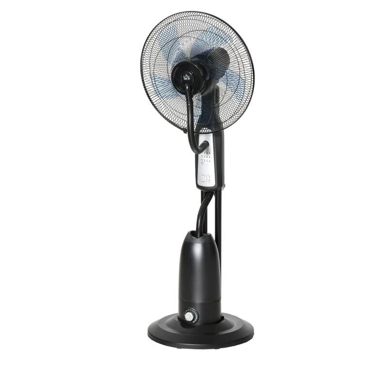 Ventilateur Santiago de Nancy avec jet d'eau - Ventilateur sur pied - 3 positions - Avec minuterie