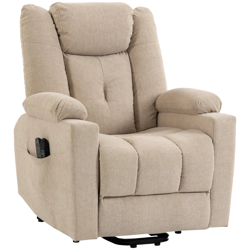Nancy's Valstrona Sta op Stoelen - Seniorenstoel - Opsta stoel - Trilmassage & Warmte - Crèmewit