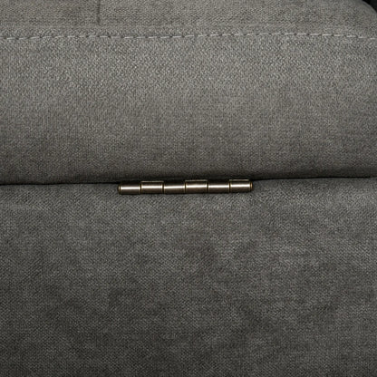Nancy's East Haven Bank - 3-zitsbank - Grijs - Fluweel / Hout - ± 165 x 60 x 80 cm