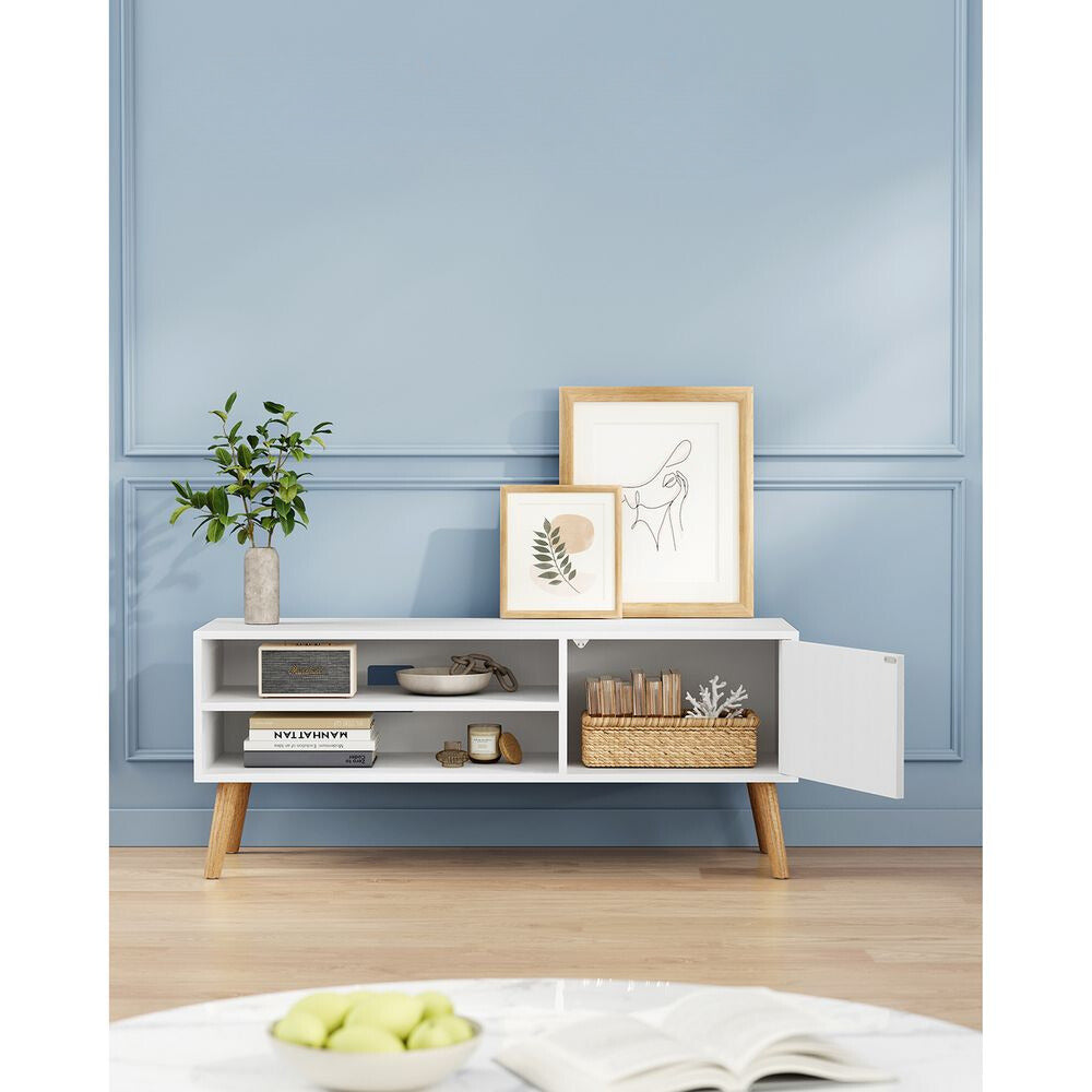 Nancy's Maghull TV Kast Wit - TV Meubel - Modern - 120 x 49 x 40 cm