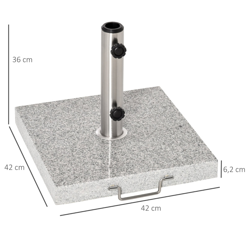 Nancy's Haverhill Parasolvoet - Parasolstandaard - Parasolhouder - Grijs - Geschikt voor parasolstol Ø35 mm, Ø38 mm en Ø48 mm
