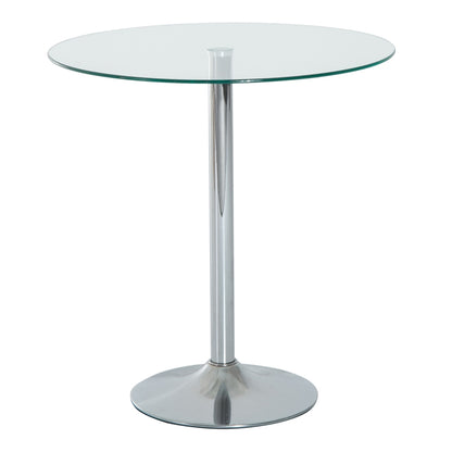 Nancy's Novalesa Eettafel Rond - Eetkamertafel - Glas - ± Ø 70 x 75 cm