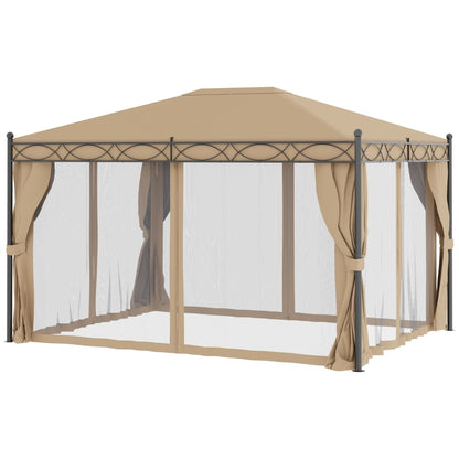 Nancy's Peacehaven Paviljoen - Party tent - Tuin Paviljoen - Beige - 400 x 300 cm
