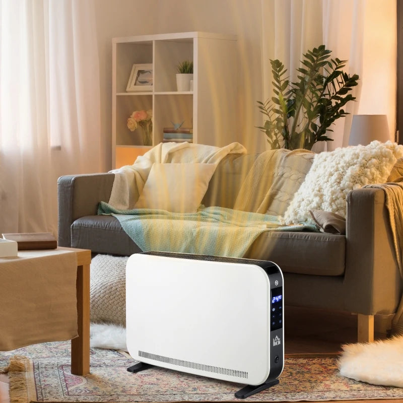Nancy's Mura Mobiele Kachel - Elektrische Verwarming - Draagbare Verwarming - 3 Standen - Wit