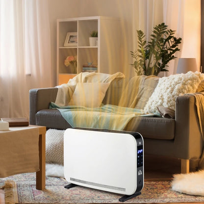 Nancy's Mura Mobiele Kachel - Elektrische Verwarming - Draagbare Verwarming - 3 Standen - Wit