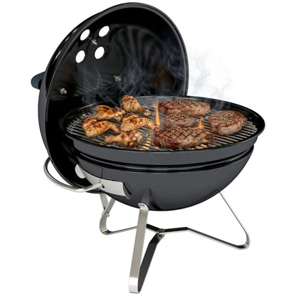Nancy's Scorzè Kogelbarbecue - Houtskoolbarbecue - Robuust - Weerbestendig - Draagbaar - Zwart