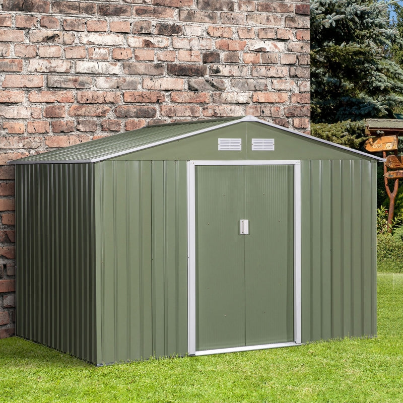 Nancy's Hereford Storage shed - Garden shed - Tool shed - Green - ± 195 x 280 cm