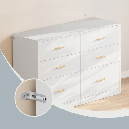 Nancy's Stroncone Commode - Opbergkast - Ladekast - Wit - ± 120 x 40 x 80 cm