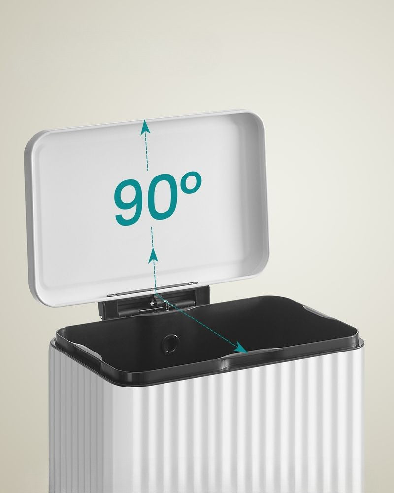 Nancy's Pralormo Pedaalemmer - Afvalbak - Prullenbak - Wit - 50 Liter